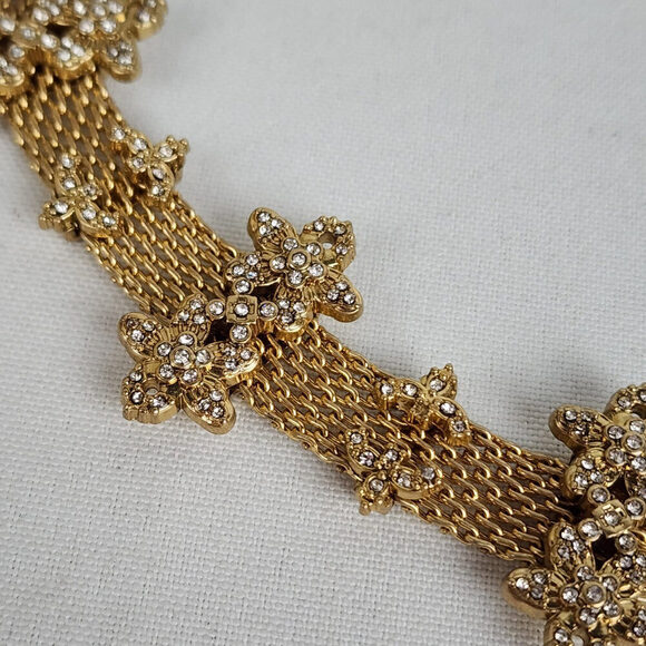 Cabi Bon Vivant Gold Flower Necklace & Bracelet - Picture 3 of 11